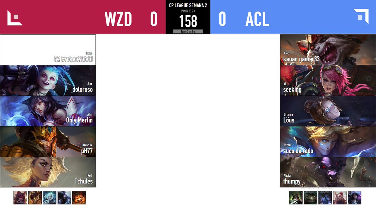 CP_league1's tweet image. COMPS FECHADAS