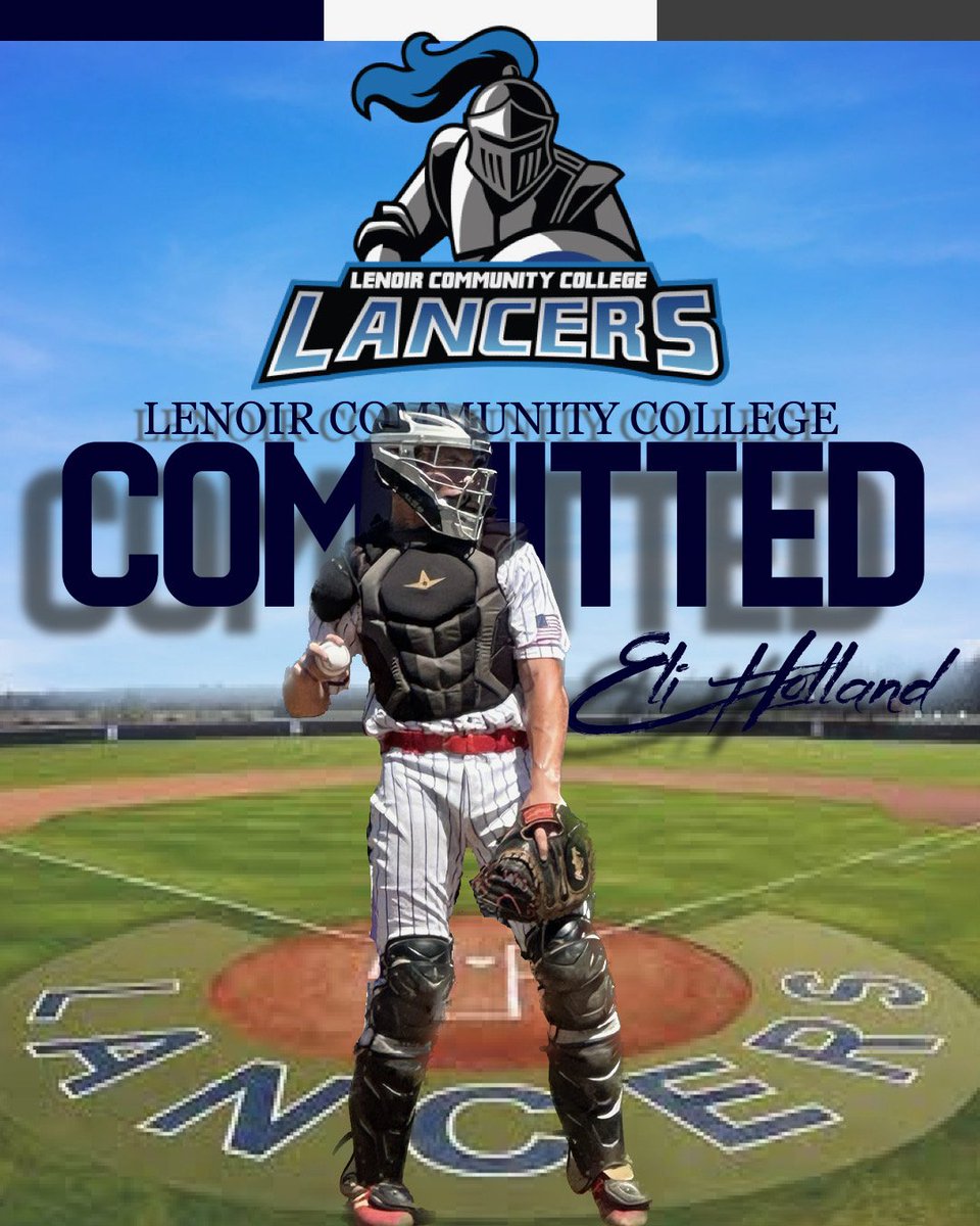 Congratulations to Gametime Prospects player Eli Holland  (Catcher) class of 2024 from Southern Alamance High school on his commitment to Lenoir Community College.  We wish you the best in furthering your baseball and academic career. #jucobaseball #JucoRoute