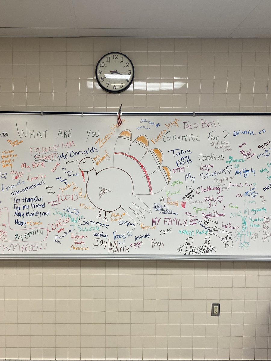Happy Thanksgiving🍁. 
21 years of the gratitude boards by Penn Yan Academy Phys Ed students
