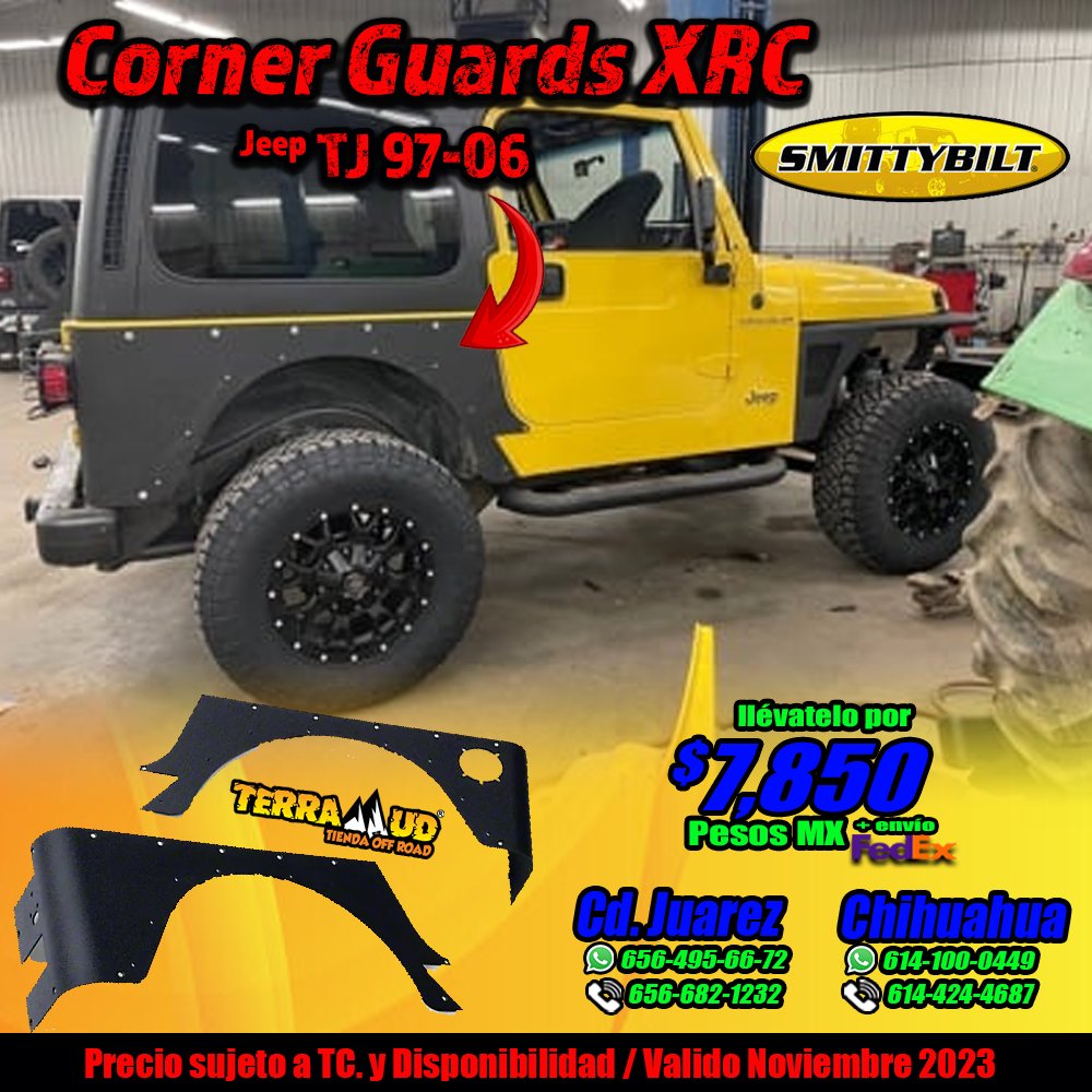 Protección al máximo para ti Jeep con la serie XRC de smitybilt, ya te la sabes #somosterramud #terramudtiendaoffroad #smittybilt #smittybiltxrc #jeeptj