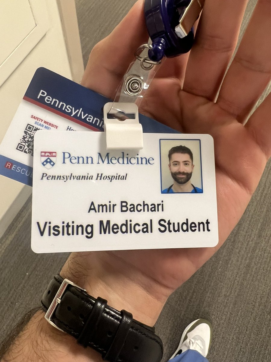 amirkbachari's tweet photo. Really enjoying it so far… day 3 and can’t get enough. #PennMed #MedStudentTwitter #SUBI https://t.co/KBGPYkGnX9