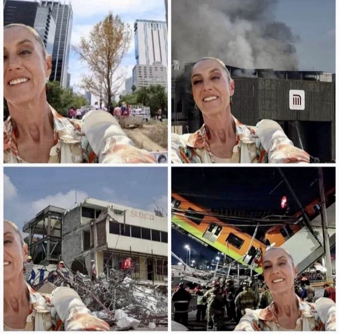 LetyMaldo's tweet photo. Ya hiciste bastante daño a México, Claudia, por eso…
 #ClaudiaNoLevanta
#Linea12NoSeOlvida 
Rebsamen  @Claudiashein https://t.co/BM4eofEQZk