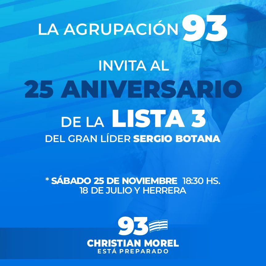 El sabado estaremos en este gran dia <a href="/sergiobotana/">Sergio Botana</a>