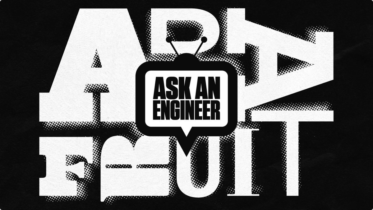 ASK AN ENGINEER returns next week :) Have a great Thanksgiving folks, thankful for the community and our team for this thing we're all building and sharing together! We're recording a couple segments to publish soon, we were not able to do a live show tonight, back next week!