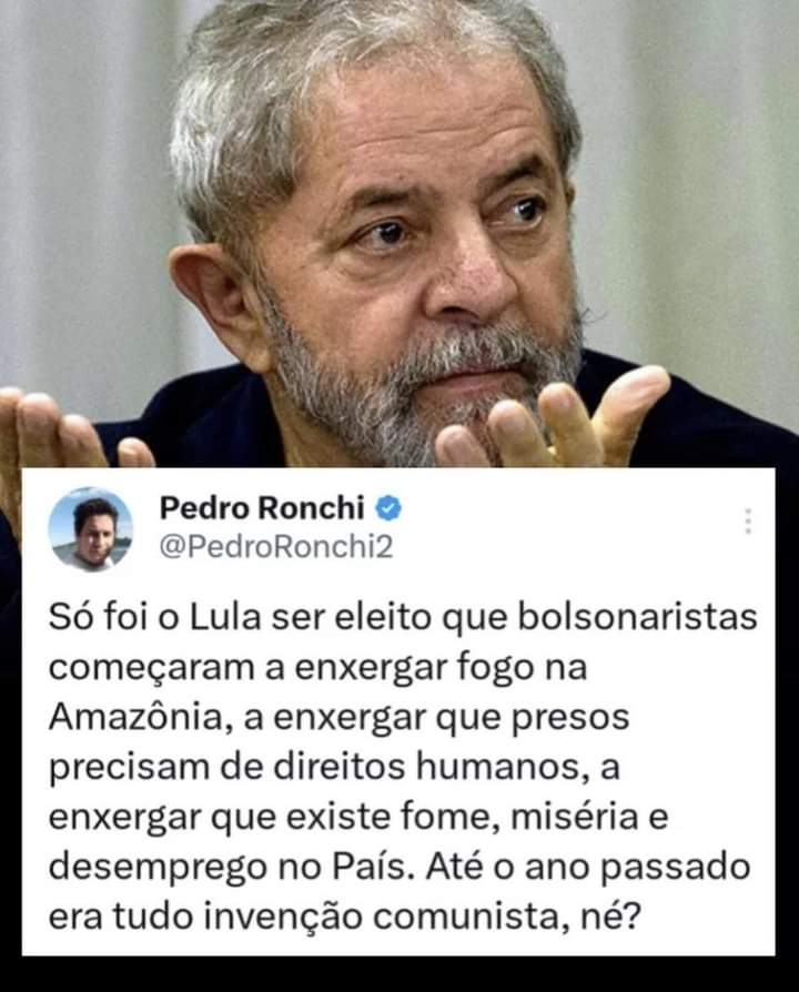 WalterS30842644's tweet photo. O Governo Lula é muito bom, e vamos eleger em 2026 de novo. Só tá faltando o STF botar o Jair Bolsonaro na cadeia para 2023 encerrar com chave de ouro 👏👏👏 https://t.co/SaeaEV5A6N