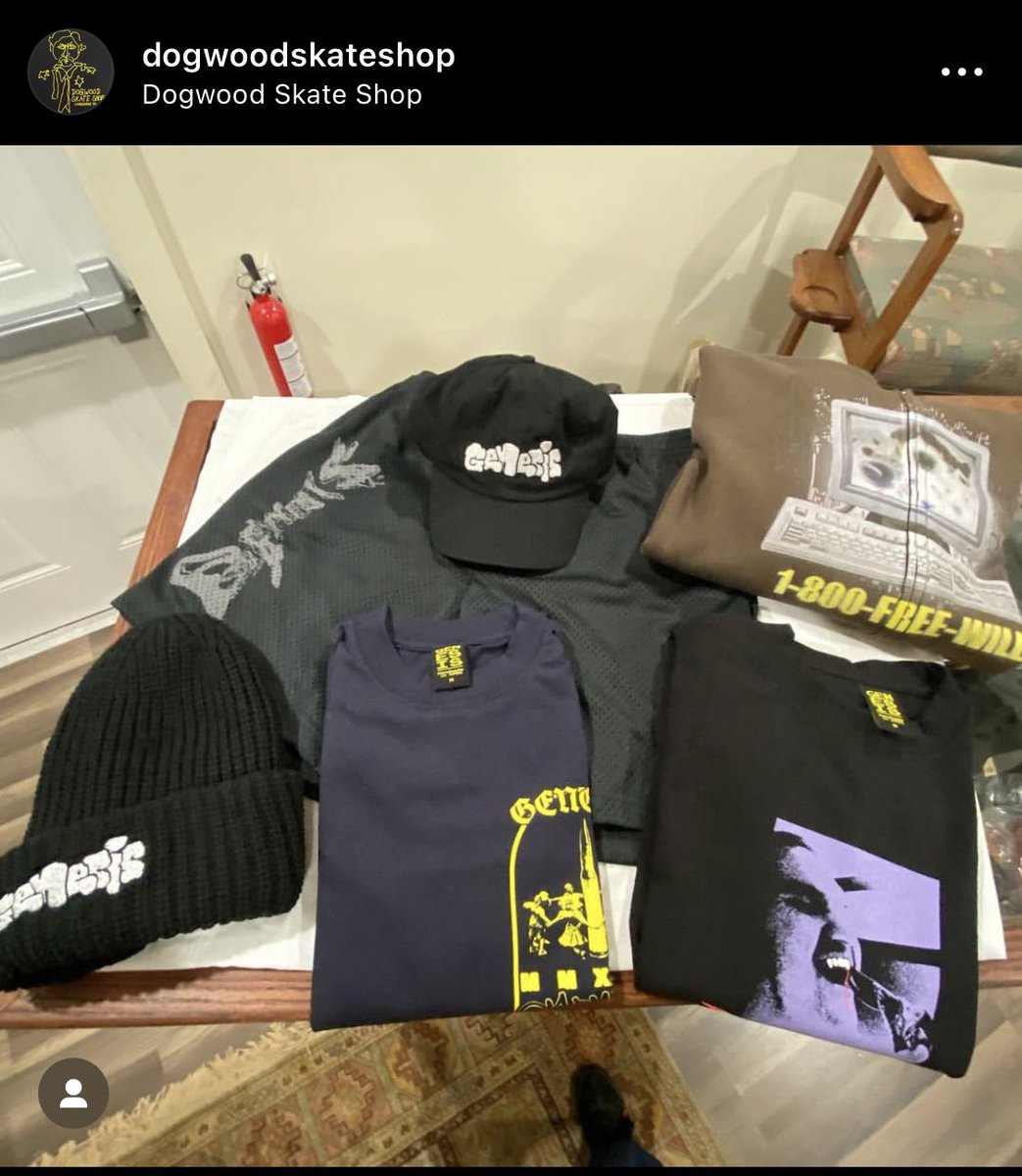 Genesis_y0's tweet image. 👍 Dogwood Skateshop in Yardley, PA is also stocked with Genesis gear 👍

If you’re in Bucks County Pennsylvania, check out the shop, they’re great people over there. You can also order online from their site

dogwoodskateshop.com

FUCK Genesis, say it back