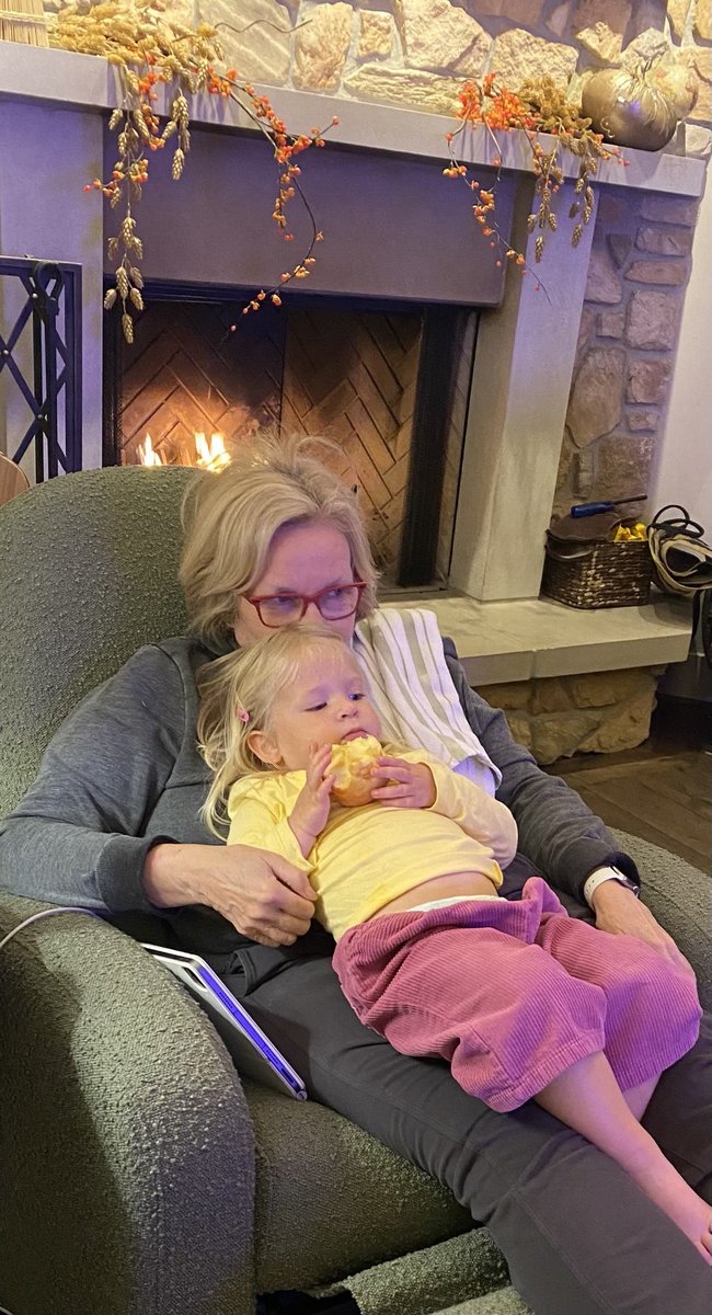 clairecmc's tweet photo. Believe it or not I had to get up from here to go get ready for a hit with @chrislhayes   Happy to do it but I have to admit the precious thing on my lap is hard to set aside. See you on @allinwithchris soon! And Happy Night Before Thanksgiving! https://t.co/Mj9Ti9TLvd