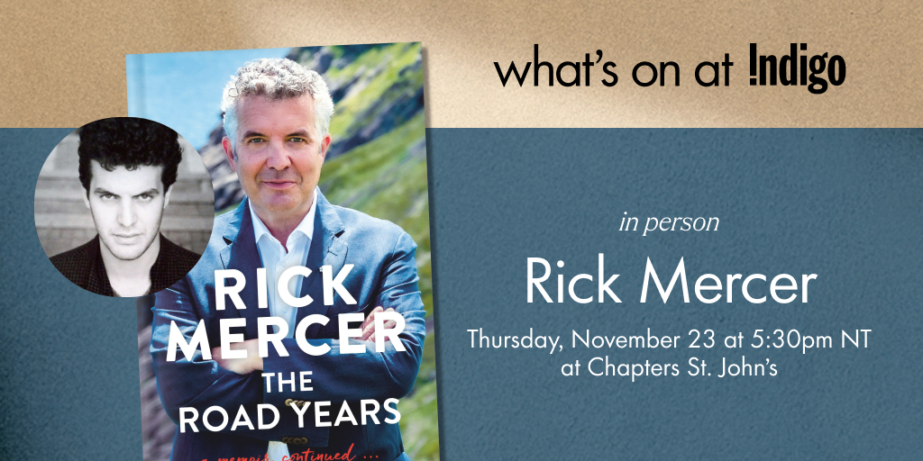 Join us in person as Canadian comedian and author @RickMercer signs copies of his funniest, most fascinating book yet, #TheRoadYearsAMemoir. 📖✍🏻 ow.ly/bWRX50Qao9f​ #BookTwitter #IndigoEvents