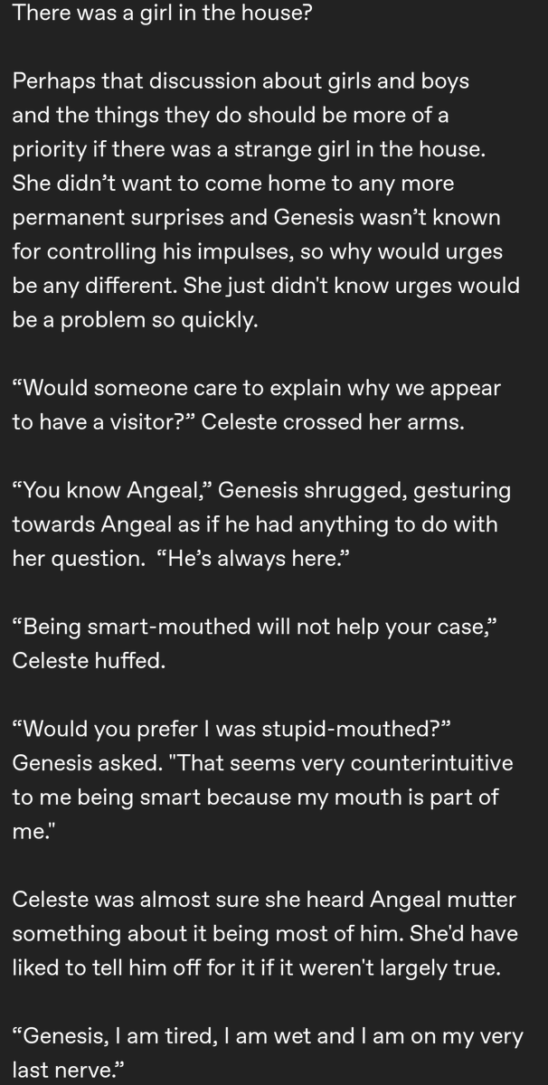 A year and change later, the stranger things au is finally getting an update! Ever wanted a quick glance at Genesis' foster mother and their relationship? This is for you. archiveofourown.org/works/33289783…