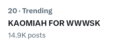 kaorilisbo's tweet photo. good morning, Philippine Trends!
good morning din po sainyo sir @ericjohnsalut @Viu_PH @DreamscapePH @riseartistsph

we're still trending! twentieth spot with almost fifteen k tweets. let's gooo, fam!

KAOMIAH FOR WWWSK https://t.co/1bFZzeOjTt
