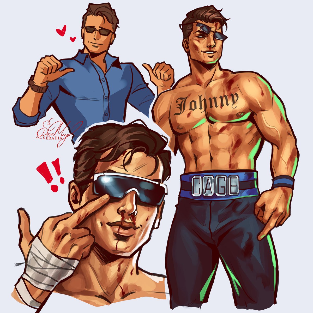 HIM🎬💚⭐ #JohnnyCage #MortalKombat #mk1