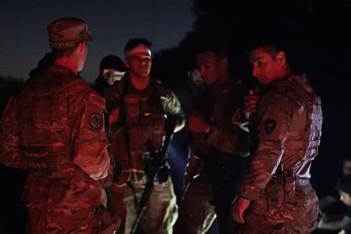 Day or night--Operation Lone Star service members prevent, deter and interdict transnational criminal activity, and illegal immigration, along the border. Texans serving Texas.