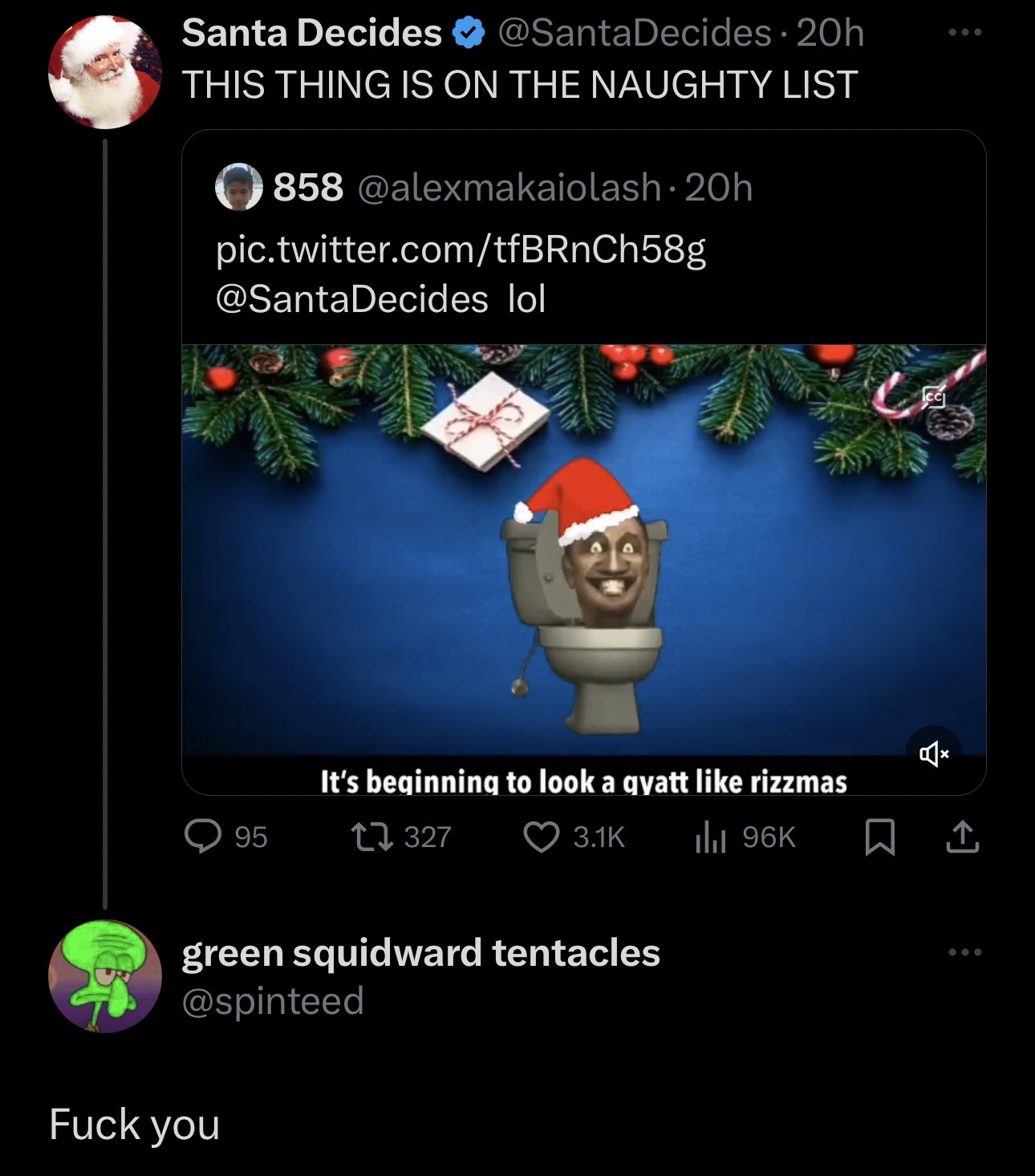 Santa Decides on X: Roblox Slender is on the naughty list   / X