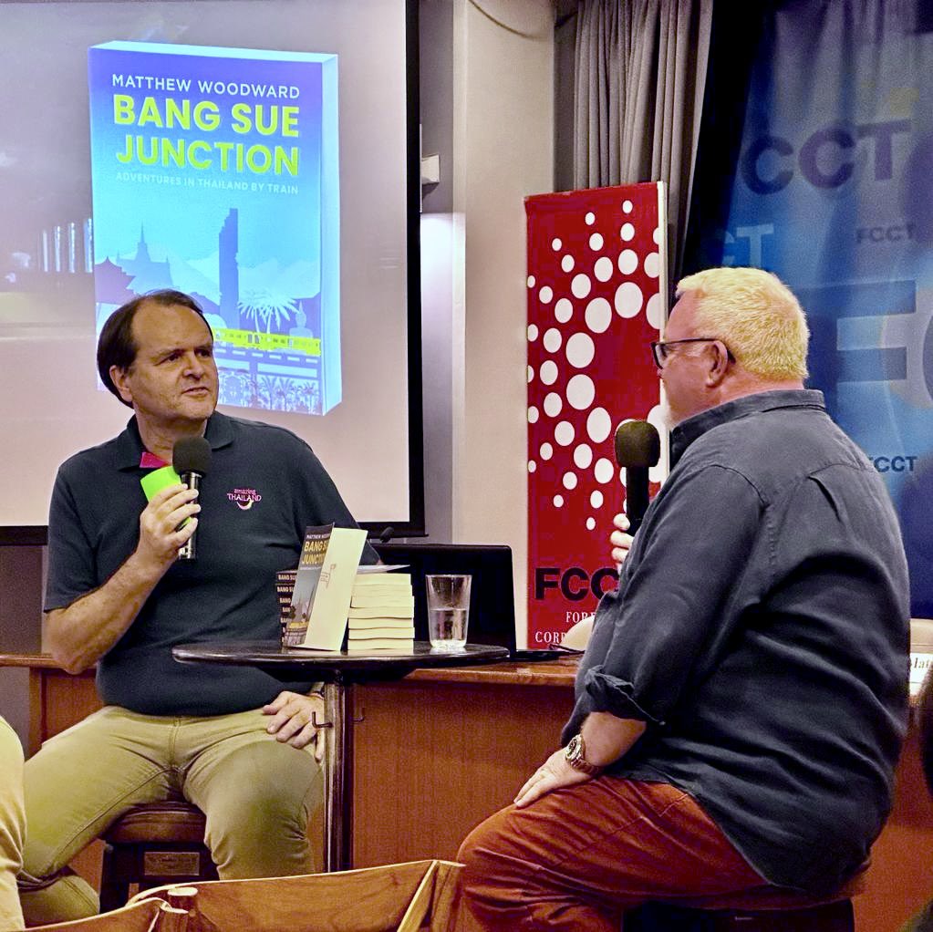 OnTheRails's tweet photo. Great to meet the railway enthusiasts of Thailand last night. Thanks to @FCCThai for hosting the event. #BangSueJunction https://t.co/NhZ3MurOwy