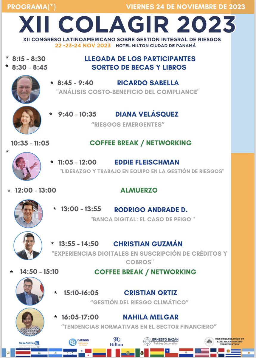 barsallocarlos's tweet photo. COLAGIR 2023 #Panama 23 y 24 noviembre invitado a exponer: #Riesgo #legal y #debida #diligencia: estado actual y tendencias. Gracias @ernestobazan @ErnestoBazanTC https://t.co/NFMFNw3AtW