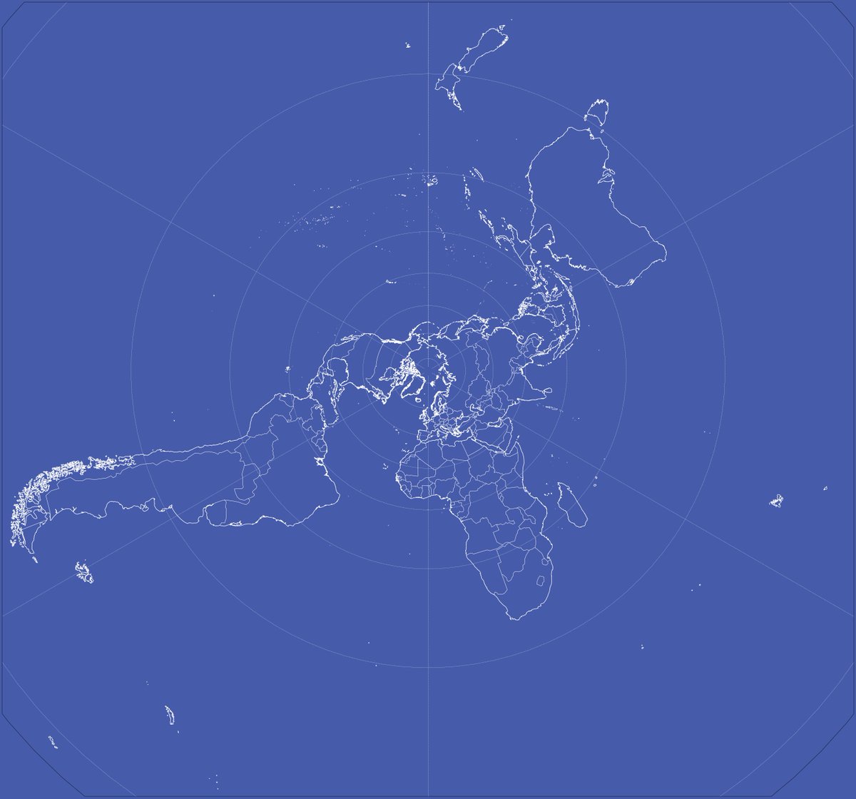 Obiiin's tweet photo. #30daymapchallenge | Day 22 | North is not always up

Stereographic map projection of the world dating back to old antiquity.

#GIS #mapping https://t.co/3eYdNx71Vk