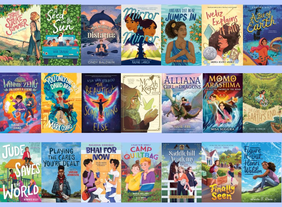 just some of my favorite middle grade books i’ve read this year 💙