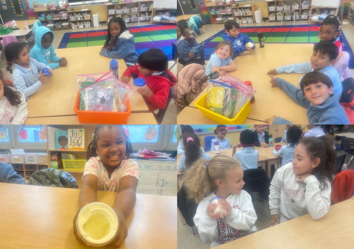 1st Grade made butter! 🧈We watched it go from heavy cream, to whipped cream, to butter mixed with buttermilk. After pouring off the buttermilk and adding salt, we enjoyed it with some cornbread. #statesofmatter #scienceisfun #scienceisdelicious #stemeducation #handsonlearning