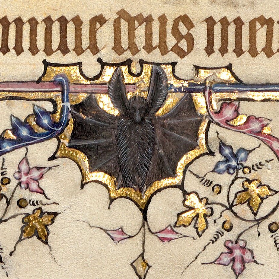 WeirdMedieval's tweet photo. golden little bat, france, 15th century https://t.co/WG88NX3CJP