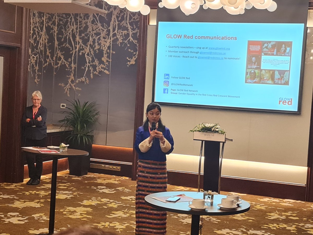 ElkhanRahimov's tweet photo. "You do not have to be at executive level to be a leader" representative of Bhutan Red Cross Society.
#GlowRed network meeting in Vietnam ( The Global Network for Women leaders in the Red Cross Red Crescent Movement)
@IFRCAsiaPacific @ifrc https://t.co/LUC2G6w2eY