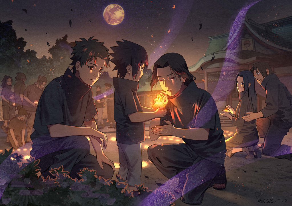 New Uchiha Family art for the season of autumn 🥺❤️