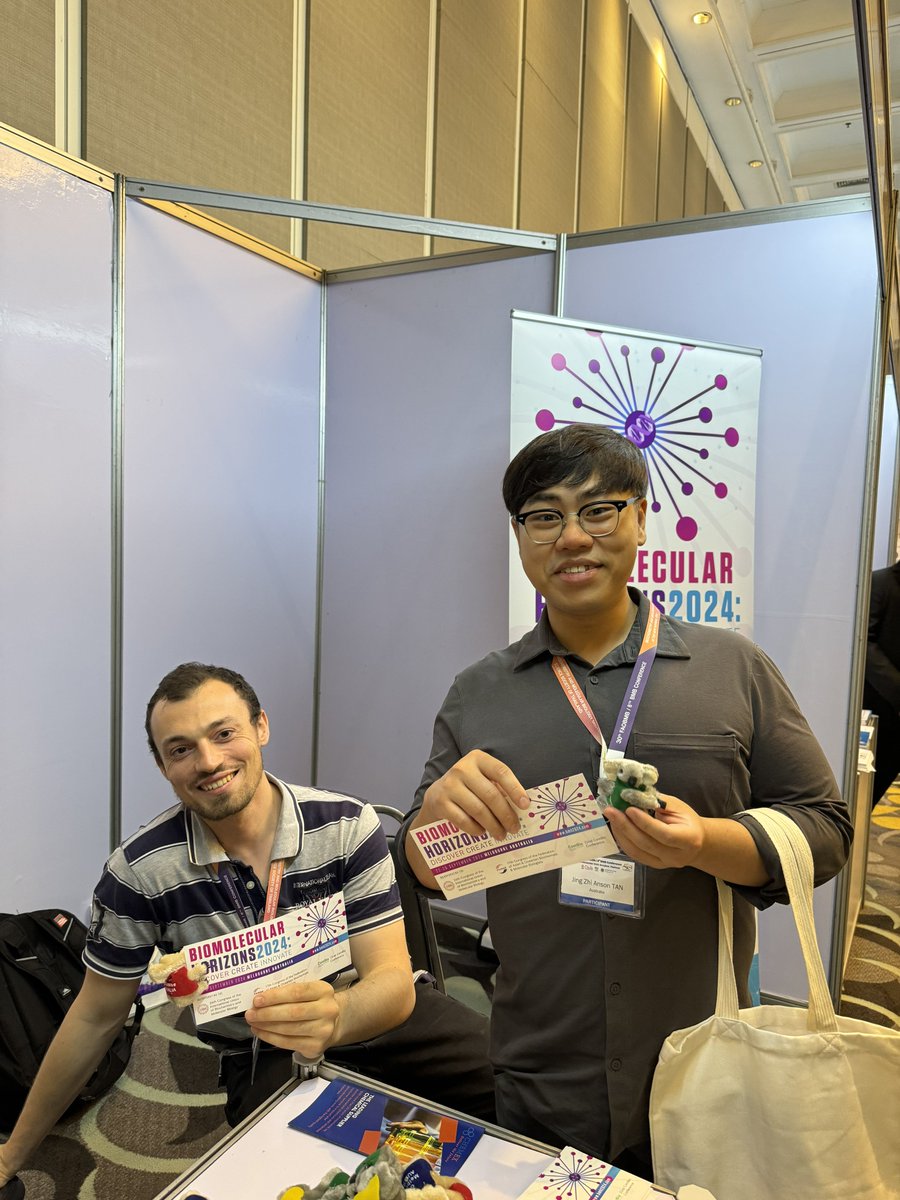 Nutpakal K. (@nkprst) on Twitter photo Please come to our boot at 30th FAOBMB & 9th BMB conference to know more about exciting <a href="/bmh2024Melb/">Biomolecular Horizons 2024</a> and get some cute Koala 🐨. In the photos, Aussies ECRs @an5on_jz , myself, and <a href="/BelalShohayeb/">Belal Shohayeb 🧠👨🔬</a> help promote #BMH2024. Please come to our boot at 30th FAOBMB & 9th BMB conference to know more about exciting <a href="/bmh2024Melb/">Biomolecular Horizons 2024</a> and get some cute Koala 🐨. In the photos, Aussies ECRs @an5on_jz , myself, and <a href="/BelalShohayeb/">Belal Shohayeb 🧠👨🔬</a> help promote #BMH2024.