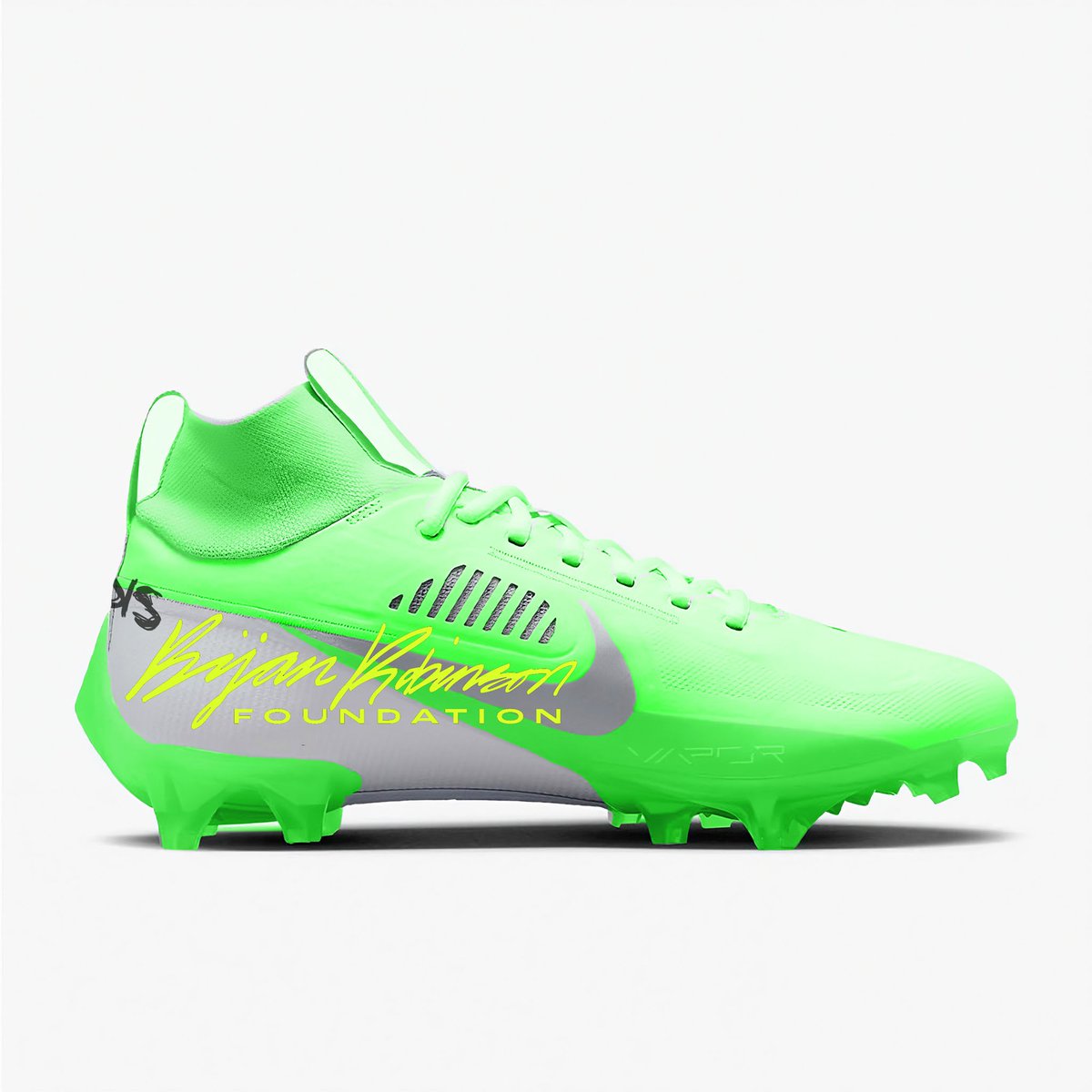 shopwithmilk's tweet photo. @Bijan5Robinson #CauseCleats23 concepts. Hopefully he’ll be wearing them 12/3. 
@Lockerverse 
@RTFKTcreators 
1/2 https://t.co/wz7fNEH8r9