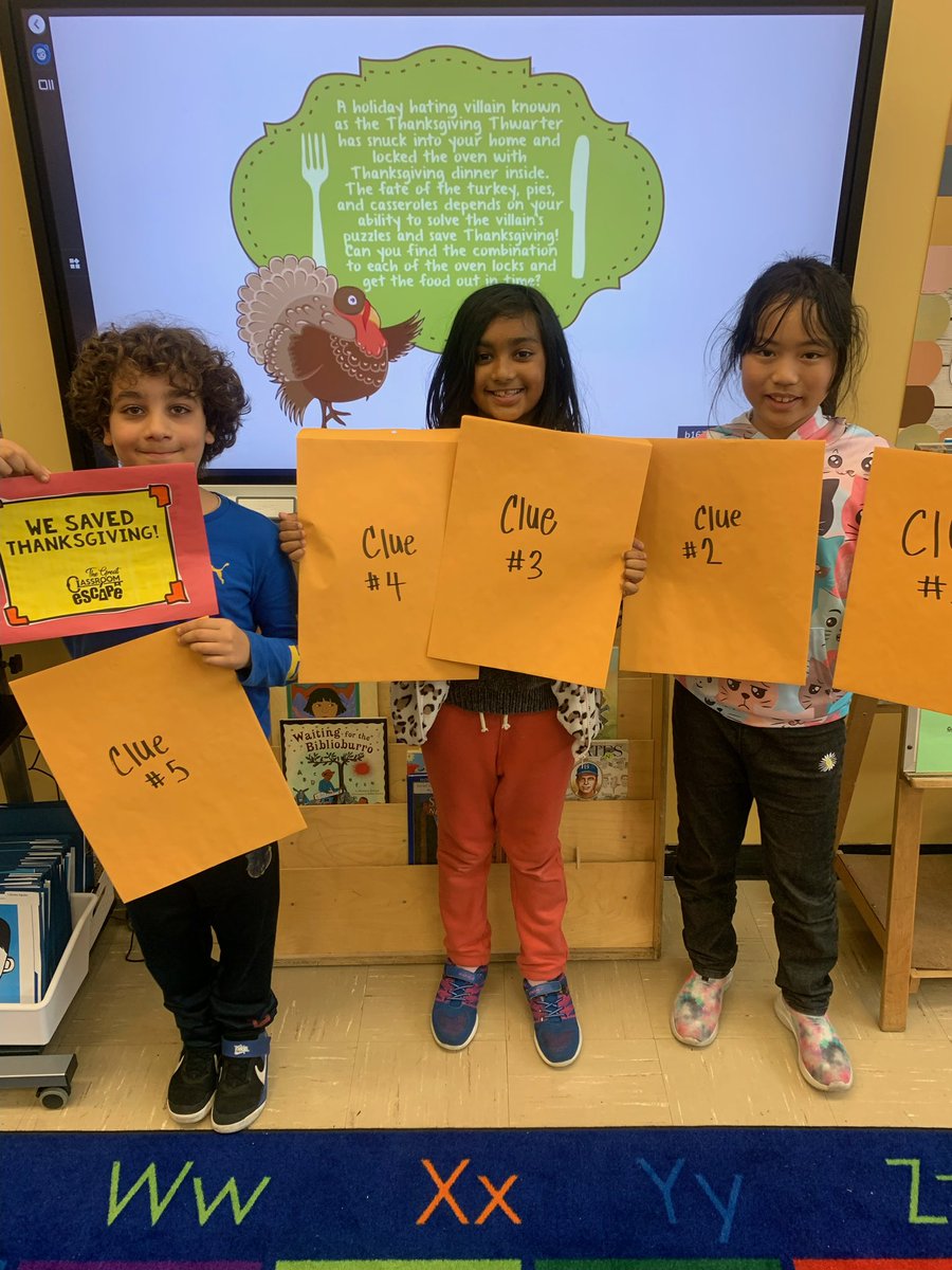 The “Thanksgiving Thwarter” locked the oven with Thanksgiving dinner inside. 422 worked together to solve math problems to find the combinations and saved Thanksgiving!