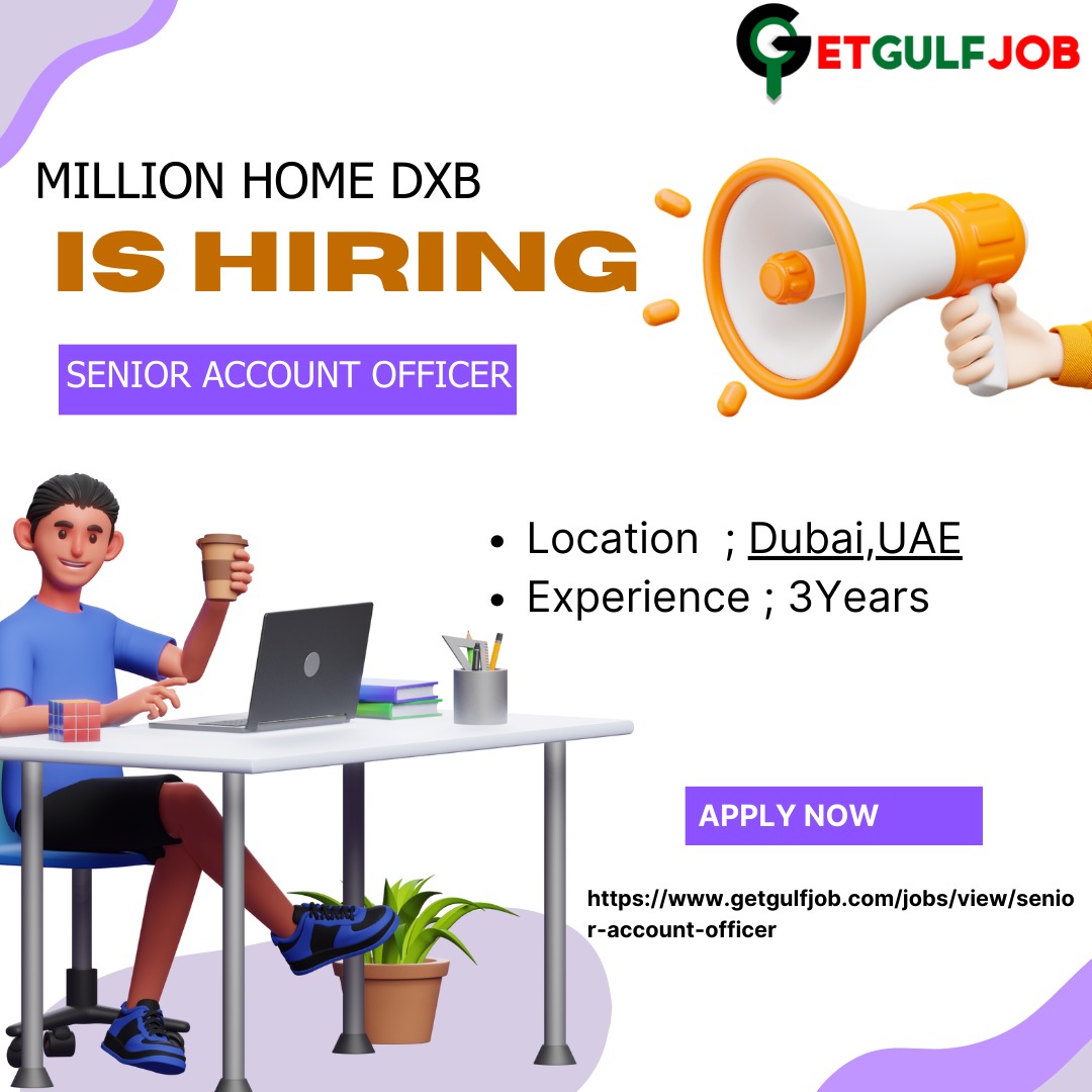 Senior Account Officer
Hiring a Senior Account Officer with a minimum of 3+ years of experience in the real estate/holiday homes industry
getgulfjob.com/jobs/view/seni…
#Getgulfjob #CorporateClient #JobOpportunity #UAEJob #DubaiCareers #JobOpening #HiringNow #accountingjobs #jobsindubai