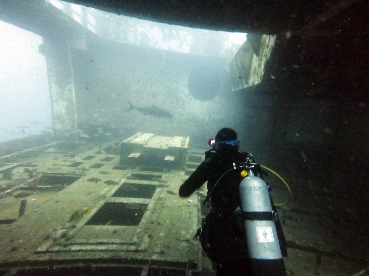 #USSOriskany. 120’ into the aircraft carrier tower