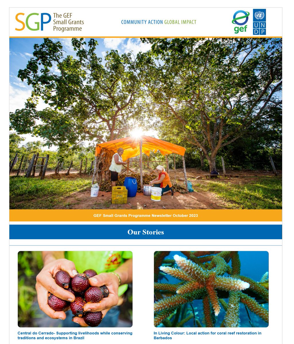 Are you interested in learning more about the work that we support? And how #LocalActionGlobalImpact help conserve &amp; restore the environment while enhancing people's well-being &amp; livelihoods around the 🌍?

Take a look at our latest newsletter: ow.ly/wSnM50PTE1x