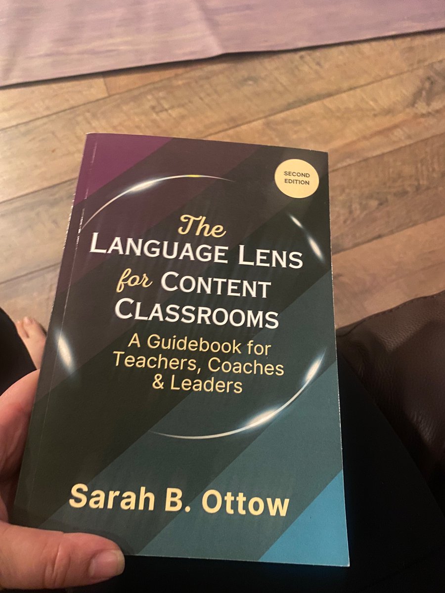 Yesterday I was under the weather and I snuggled up to this book by @SarahOttow !!! Read it! Great strategies! My name is in there too!!