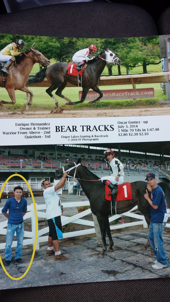Thanks for the heads up Paul ! JAMIE NESS : Looking for his 10th Title at Tampa (record 79 Ws in 2011-2012) KEVIN GOMEZ : Started riding in 2015, from Guatemala, son of Finger Lakes' Jockey Oscar Gomez