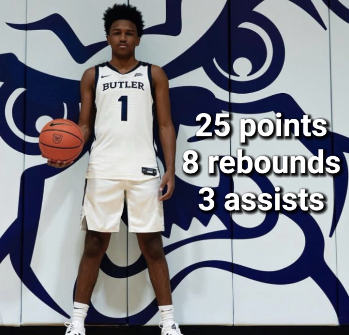 Butler Bulldog 2024 commit, Evan Haywood, with another strong performance to start the 2023-24 season! 

The future Dawg dropped 25 points, grabbed 8 boards and dished 3 assists in Brebeuf’s 66-42 win over Hamilton Southeastern

#ButlerWay #DawgsOnly 🐶🏀 <a href="/EvanHaywood4/">Evan Haywood</a>