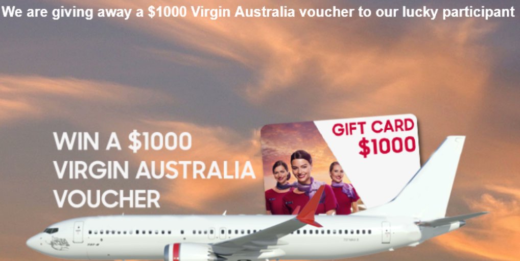 JRJONY648483's tweet photo. 🎁Get Your $1000 Virgin Australia Voucher Now 🎉

✅$1000 gift card now
AU OFFER 
Claim Yours Now → https://t.co/ByEKHMaXp5
#AmazonGiftCard #giveway #CPAOffer #GiveawayAlert #ShopOnAmazon #giftcard #JBSS3 #UAE https://t.co/qhrYmjEnee