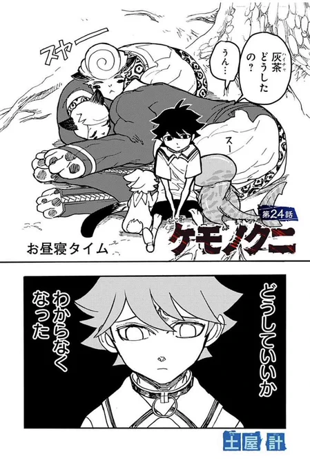 ジャガーを背に考え込む灰茶
1/2 