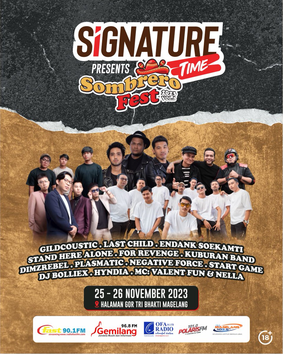 FastFMMagelang's tweet photo. Team sombrero memudahkan kamu buat beli tiket nih.
Semakin dekat semakin sayang, kaya kamu sama dek e nonton konser besok 😌

Pembelian offline tiket bisa melalui Radio terdekat kamu. Yok letss go cuss !

Info lebih lanjut check instagram @sombrerofest @signaturetime.id https://t.co/V6o4UPc1J6