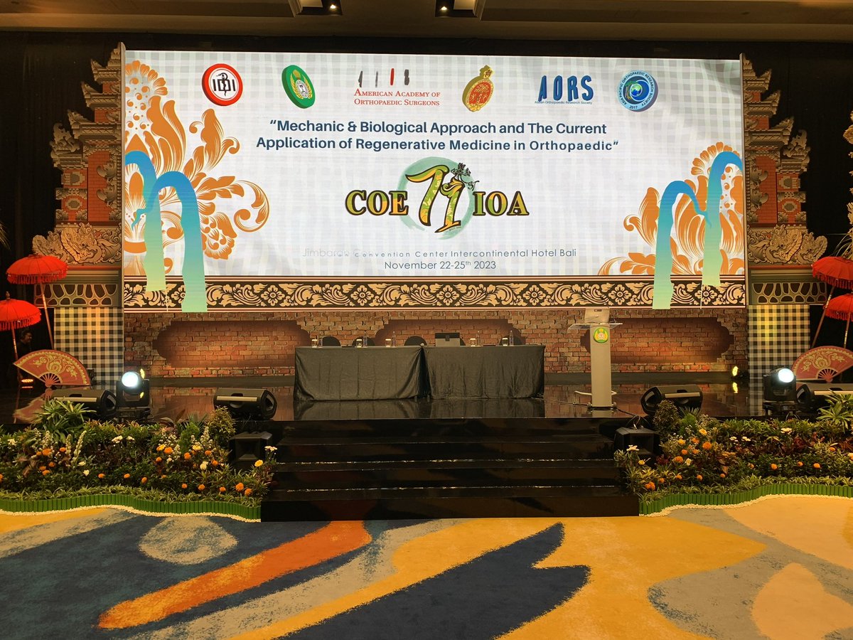 Incredibly honored to open the 71st annual Indonesian Orthopaedic Association meeting representing @AAOS1 Delivering keynote on articular cartilage of the knee #orthotwitter #Orthopedics #sportsmedicine