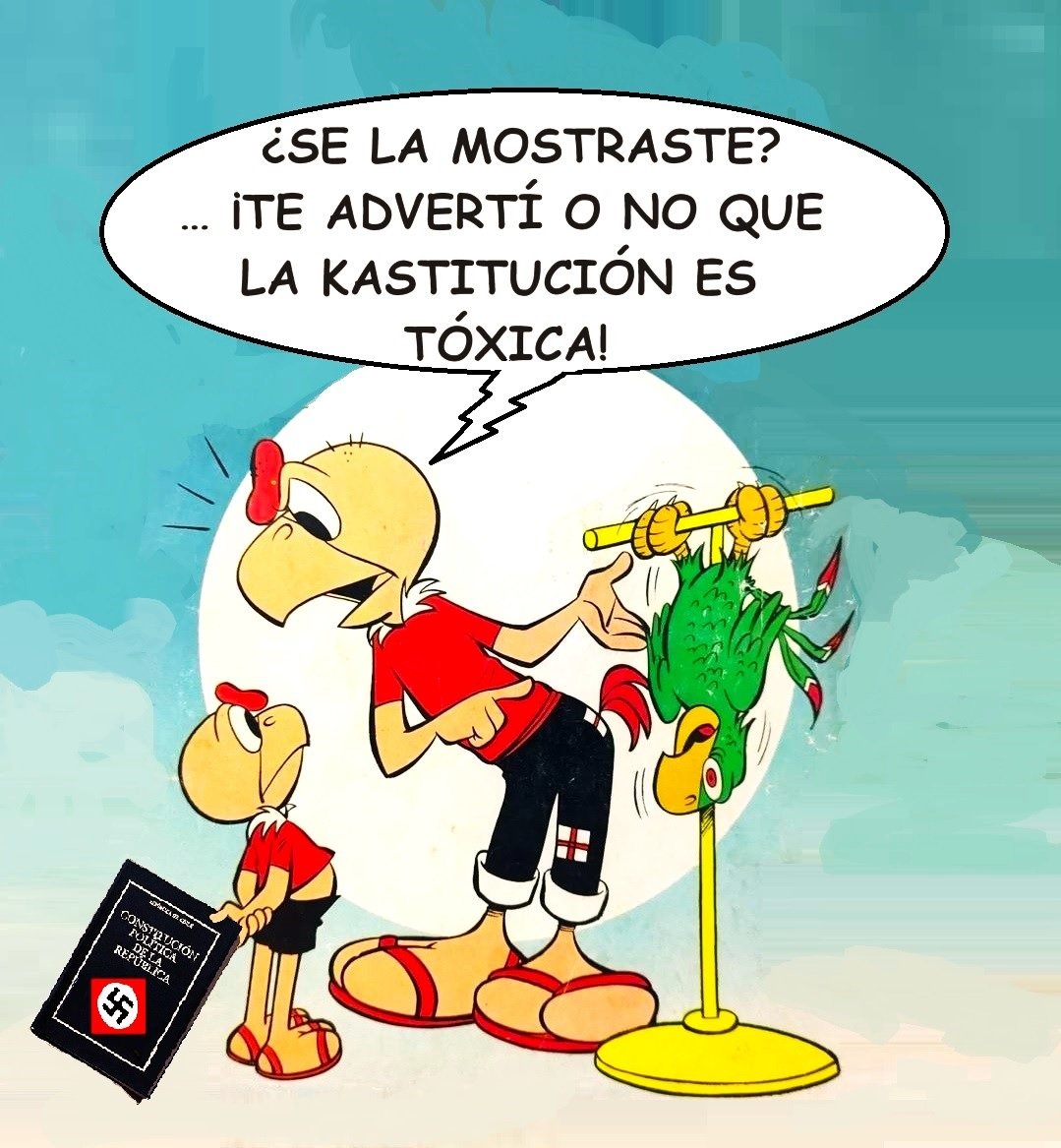 BloqueAntifa's tweet photo. #EnContradeLaKastitucion en diciembre debemos votar en contra de este mamaracho #NotKast https://t.co/F9KAKq8Ynt