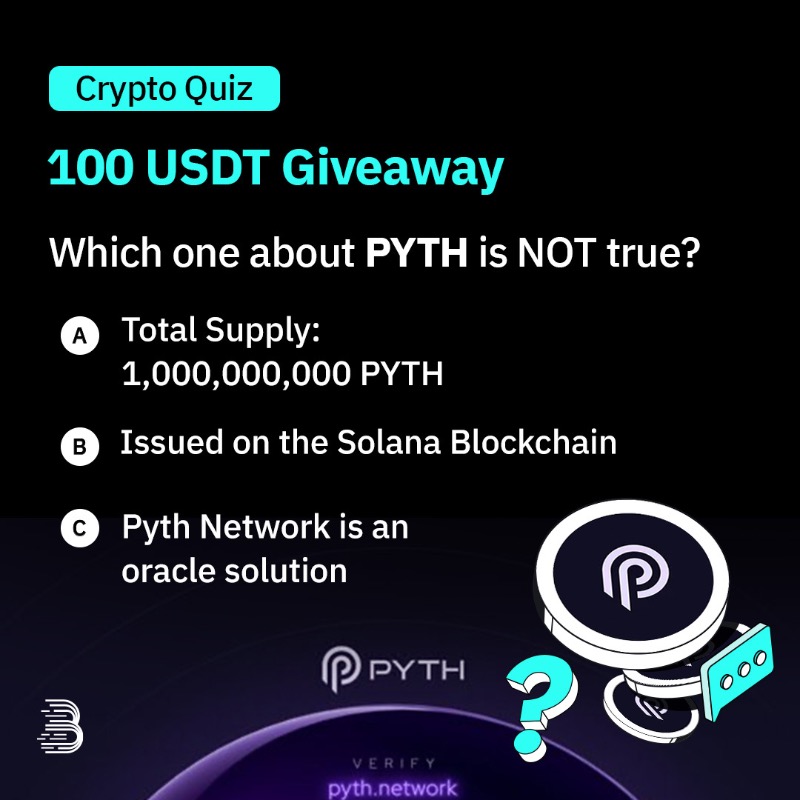 BitMartExchange's tweet photo. Let the quiz begin!

Test your expertise, unlock the secrets of #PYTH and get a chance to share 100 USDT! 💰

1️⃣ Follow us
2️⃣ Quote RT with your answer + $PYTH &amp; tag 3 of your crypto friends
3️⃣ Fill: https://t.co/x9T5OYZWWX