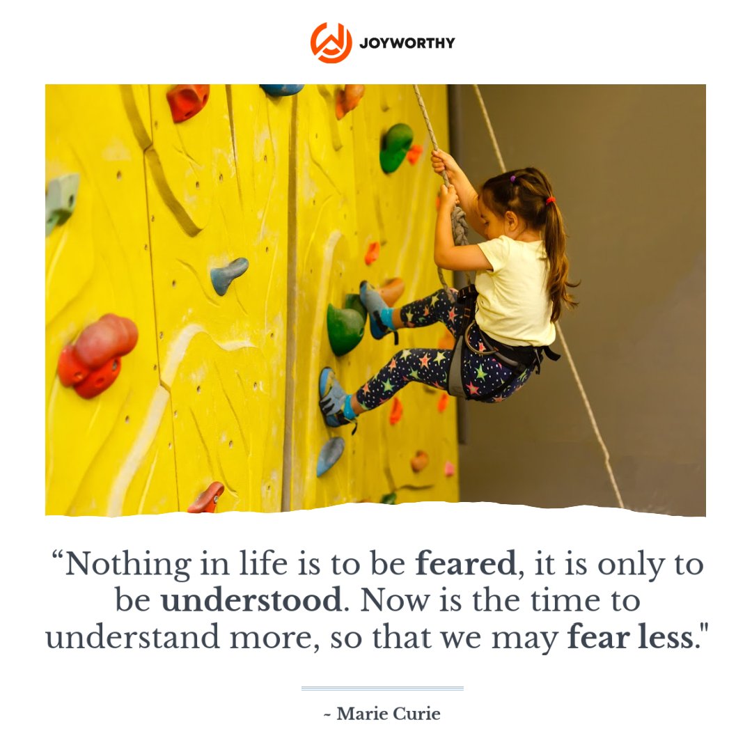 JoyworthyCo's tweet photo. ☀️ Nothing is to be feared. https://t.co/mKRiaUhK8O