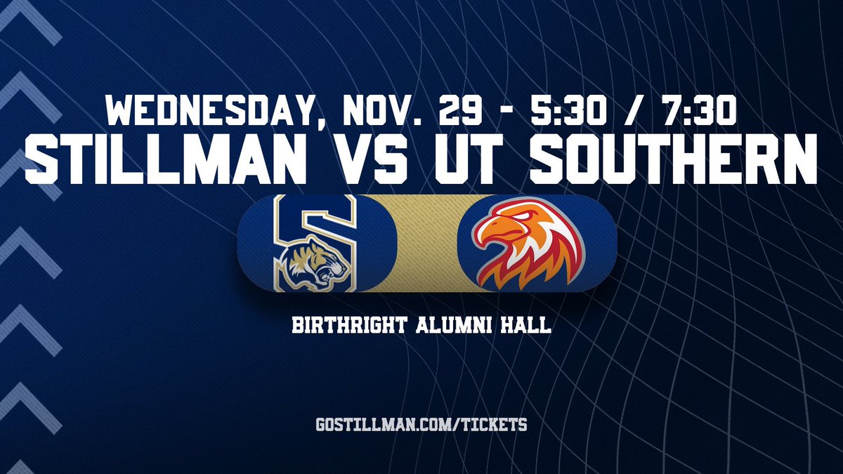 Stillman Tigers Athletics (@gostillman) on Twitter photo π½πΌπππππ½πΌππ
One Week from Tonight - <a href="/StillmanCollege/">Stillman College</a> Womenβs & Menβs Basketball host itβs first home <a href="/SSACsports/">Southern States</a> doubleheader of the season in Birthright Alumni Hall on Nov. 29
Purchase tickets now.
ποΈGoStillman.com/tickets π½πΌπππππ½πΌππ
One Week from Tonight - <a href="/StillmanCollege/">Stillman College</a> Womenβs & Menβs Basketball host itβs first home <a href="/SSACsports/">Southern States</a> doubleheader of the season in Birthright Alumni Hall on Nov. 29
Purchase tickets now.
ποΈGoStillman.com/tickets