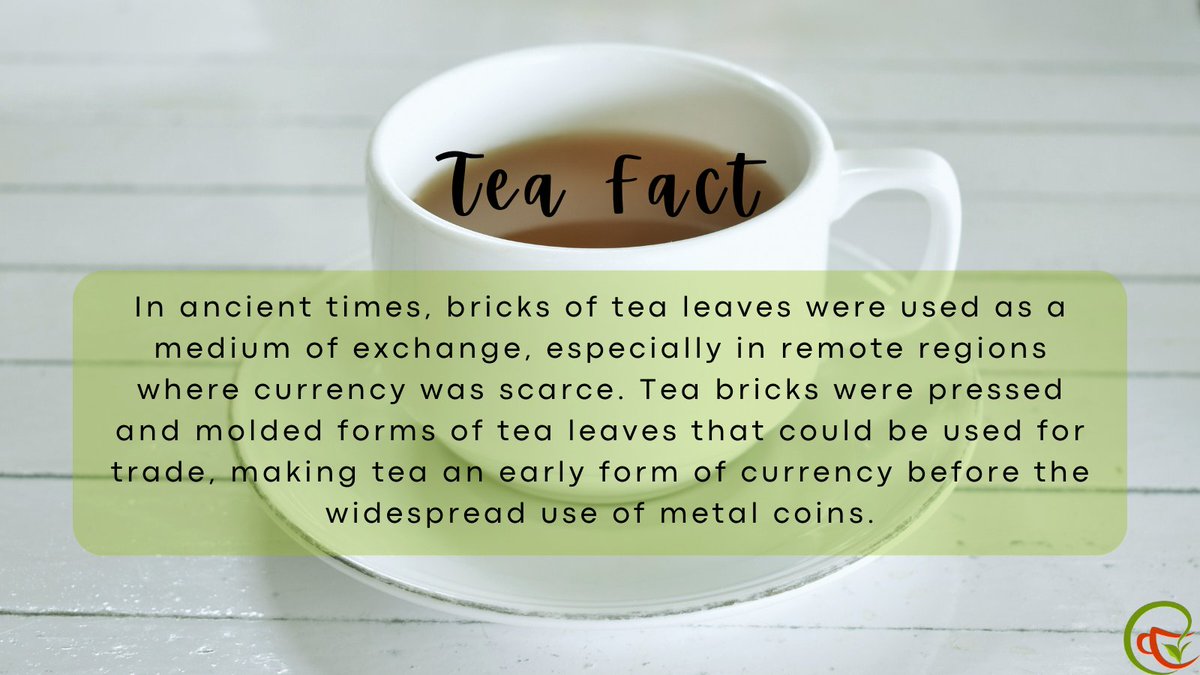 CamelliaTwigs's tweet photo. Here is a less-known tea fact for you. Follow us if you want to learn more about tea.
#teafact #chaiwalah #camelliatwigs #smallbusiness #teahistory #teastory #teainfo #gettoknow #knowledge #wordsofwisdom https://t.co/Vo2dILex6g