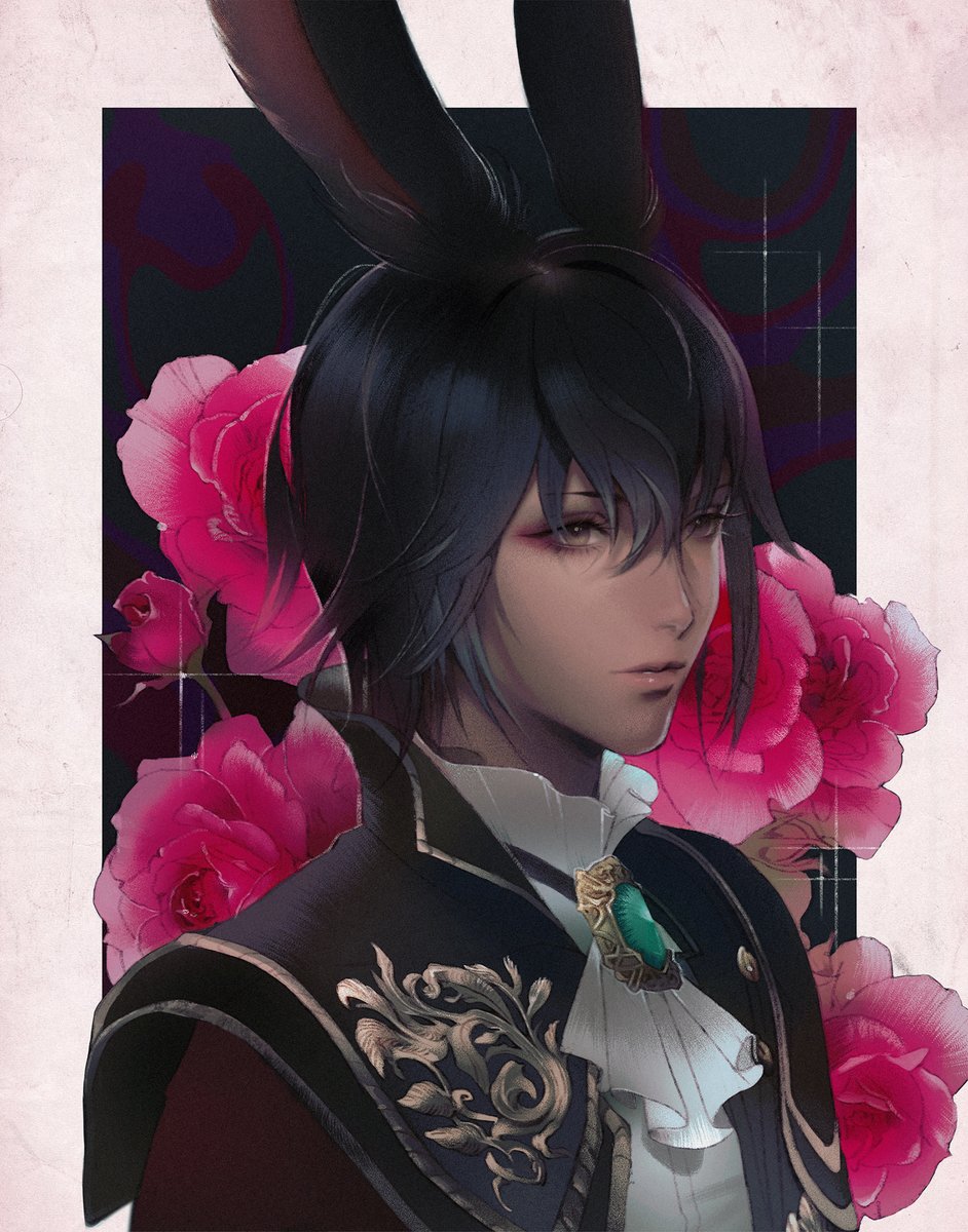 For <a href="/fwoshy/">fwosh</a>! I was pretty happy with how the sketch came out so I spent a little extra time coloring him #lofiartparty #viera #FFXIV