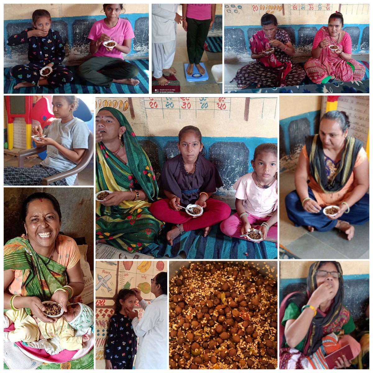 મમતા દિવસમાં સગર્ભા બેનો  ને અને કિશોરીઓ નો ગૌરવી દિવસ મા વઘારેલા ચણા આપ્યા સમતોલ આહાર શારીરિક સ્વચ્છતા આયૅન ગોળી નું મહત્વ સમજાવ્યું <a href="/BhanubenMLA/">Bhanuben Babariya</a> <a href="/DDO_Kheda/">DDO KHEDA</a> <a href="/CMOGuj/">CMO Gujarat</a> <a href="/devusinh/">Devusinh Chauhan</a> <a href="/PMOIndia/">PMO India</a> <a href="/irushikeshpatel/">Rushikesh Patel</a> <a href="/MoHFW_INDIA/">Ministry of Health</a> <a href="/NHMGujarat/">NHM Gujarat</a>