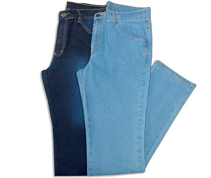 Kit 2 Calças Jeans Masculina Tradicional