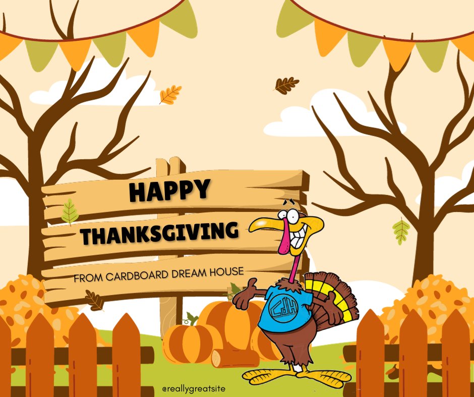 CdhMusic's tweet photo. Happy Thanksgiving from Cardboard Dream House. https://t.co/G9B4ScTCPx