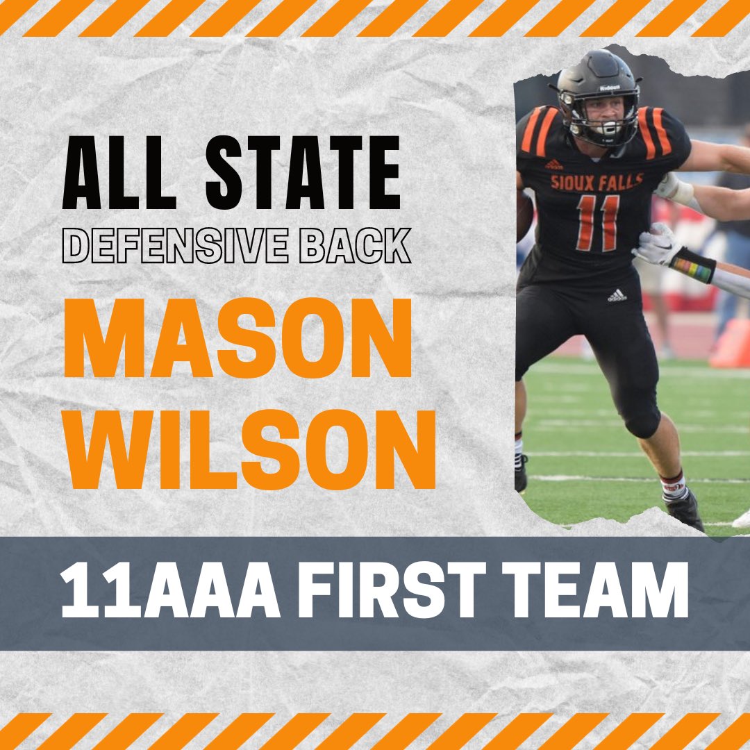 Congrats Mason on being selected as a first team all state defensive back! #IAMAWARRIOR