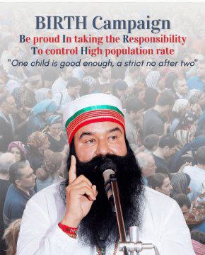 Neeru56332124's tweet photo. It's the urgency to understand the population issues. That's why Saint  Ram Rahim Ji stated #BirthCampaign in which million of people pledge to have one child. BIRTH campaign is helpful if everyone pledge this for control population issues. https://t.co/f52WtLo9Gk
