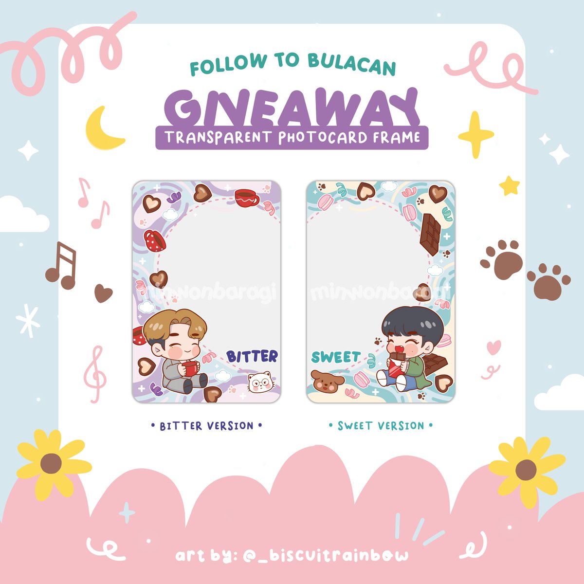 minwonbaragi's tweet photo. [GIVEAWAY] FOLLOW TO BULACAN

📆 January 13-14, 2024
📍 Philippine Sports Stadium

Bittersweet Photocard Frame ☕️🍫

🌙 Limited quantity
🌙 Strictly 2:1 only

❤️ Like and Retweet

📌 Show me your favorite minwon picture or video when you claim

~ First-come, first-served basis https://t.co/Gp7rZnL3FH